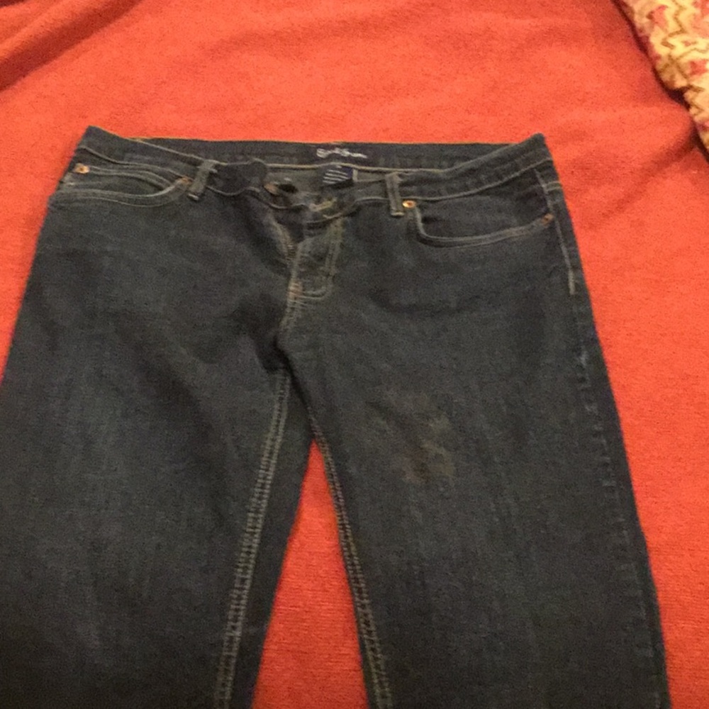 Earl Jeans flared size 31 dark blue light stretch